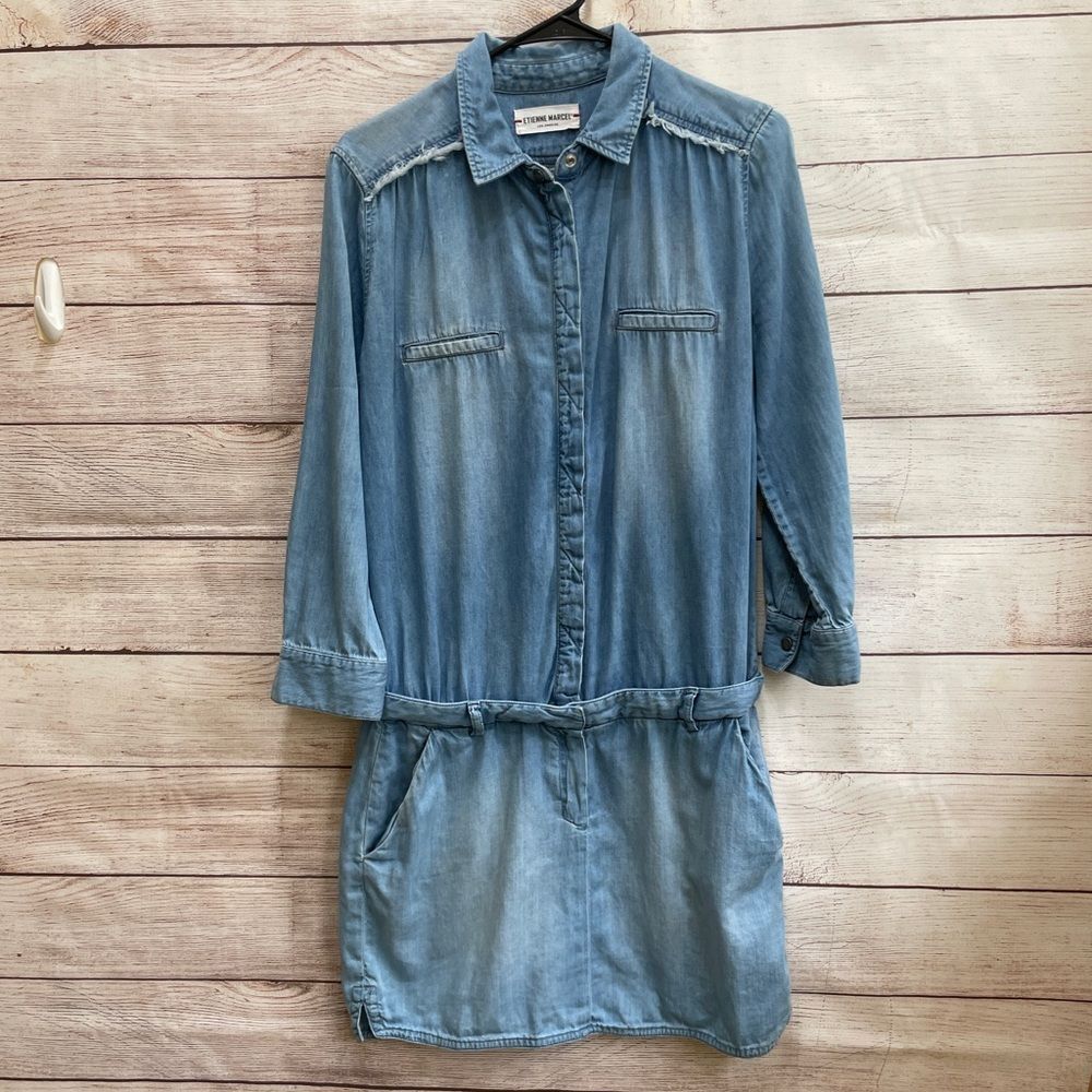 ETIENNE MARCEL L.A. TUNIC‎ DRESS IN BLUE DENIM